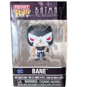 Funko × DC BatmanAnimatedSeries BANE Pocket POP Keychain - White & Black.